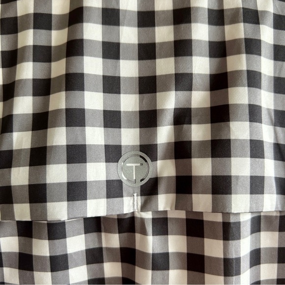 Talbots Light Jacket Nylon Gingham Checks Black and White Windbreaker size 2X - Picture 8 of 16